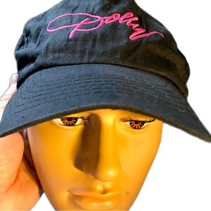 Vintage Dolly Unisex baseball hat.  One size fits all.  Black.